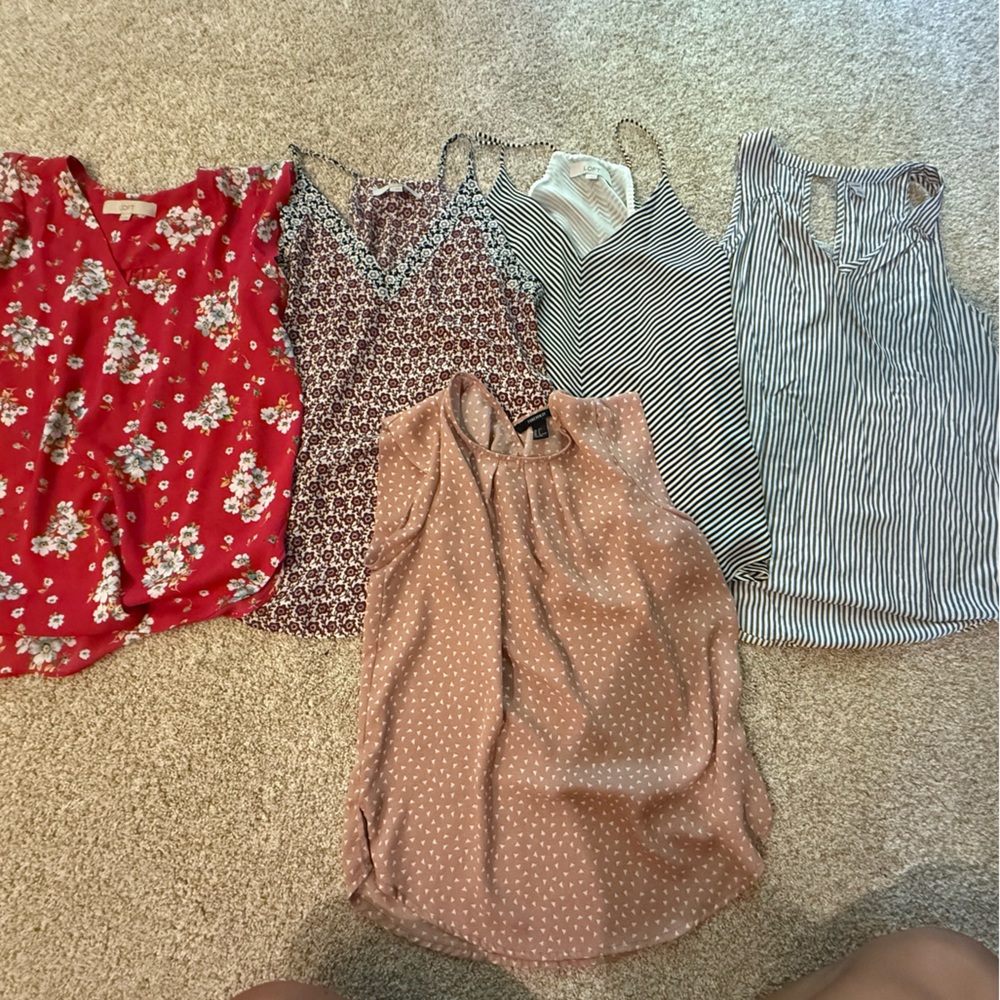 Loft old navy forever 21 tank cami dressy blouse tops women’s XS lot